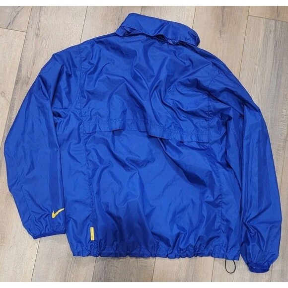 VTG NIKE LIVESTRONG Size XL 1/2 Zip Performance Jacket Pullover Windbreaker Blue - Picture 2 of 5